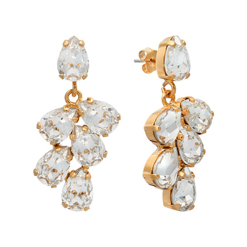 Серьги "Amber II" с кристаллами Preciosa™